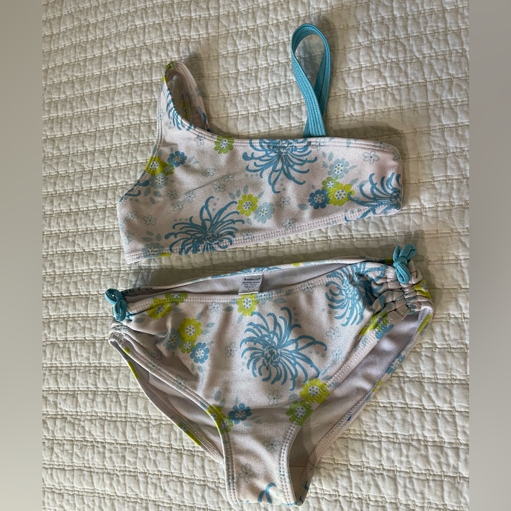 American Girl 2 Piece Bathing Suit, Size 6